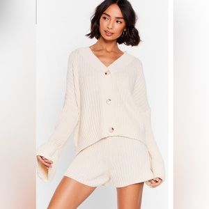 Nasty Gal Lap of Luxury Chunky Knit Lounge Set